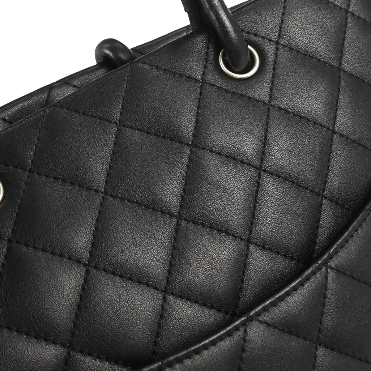 Chanel 2005-2006 Black Calfskin Cambon Ligne Tote Handbag