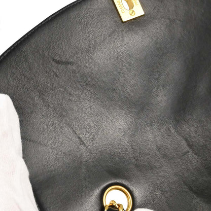 Chanel 1994-1996 Black Lambskin Small Diana Shoulder Bag
