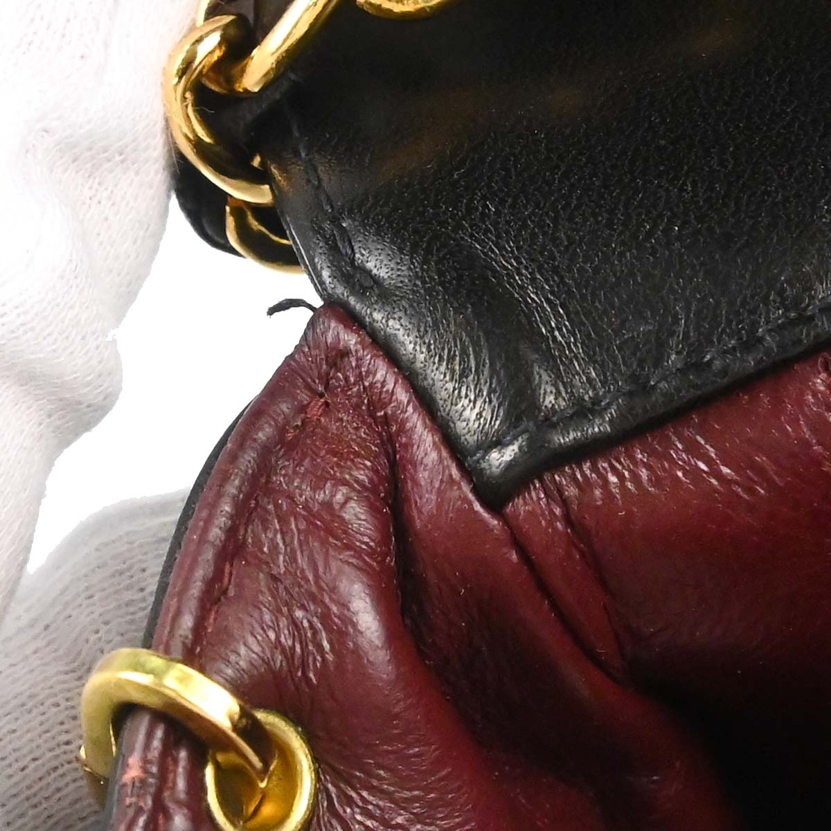 Chanel 1994-1996 Black Lambskin Small Diana Shoulder Bag