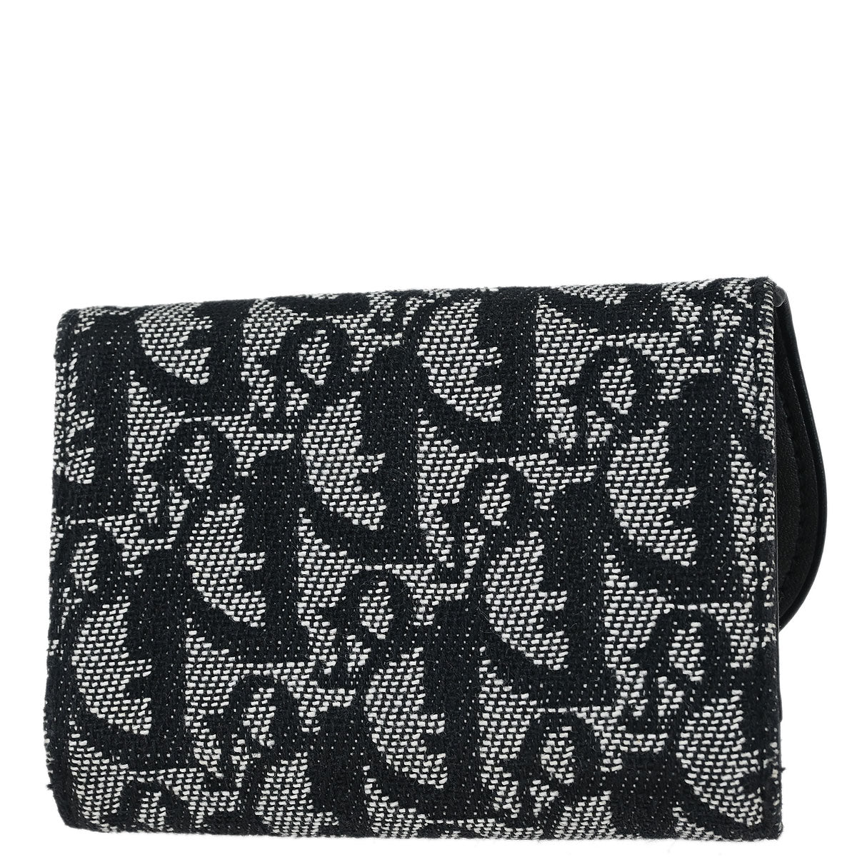 Christian Dior Black Trotter Saddle Trifold Wallet