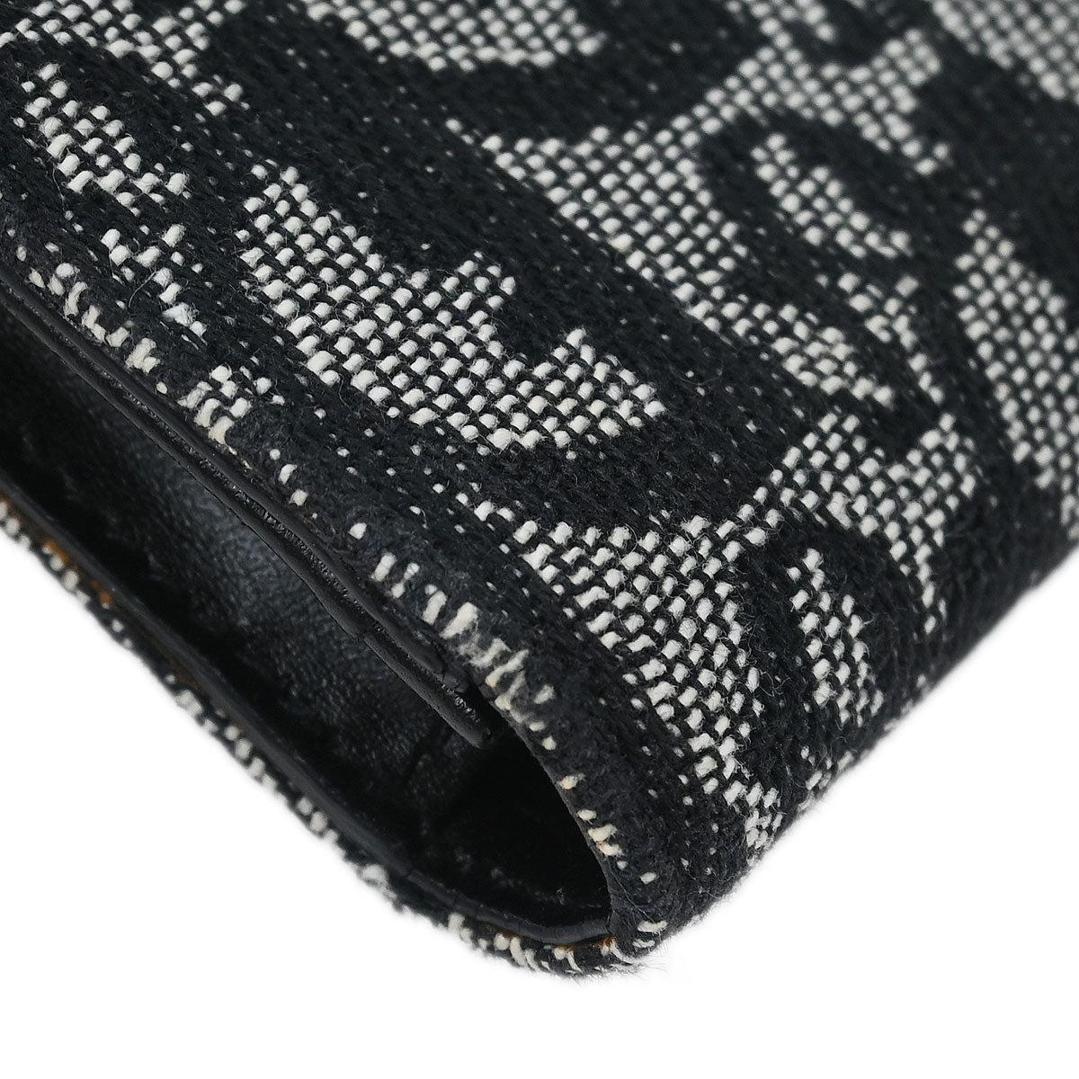 Christian Dior Black Trotter Saddle Trifold Wallet