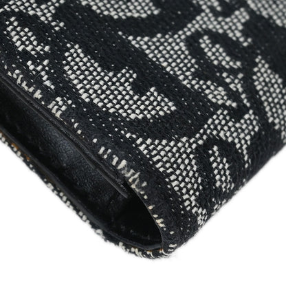 Christian Dior Black Trotter Saddle Trifold Wallet