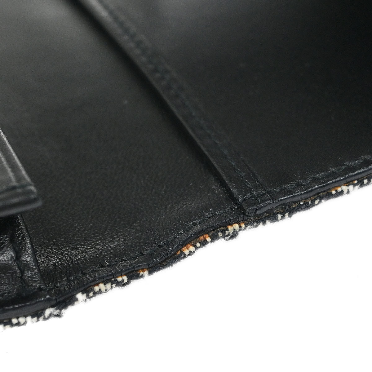 Christian Dior Black Trotter Saddle Trifold Wallet