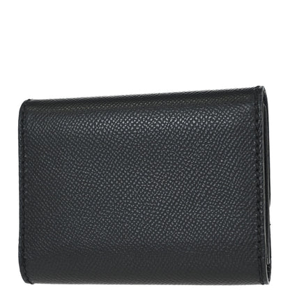 Chanel 1997-1999 Black Caviar Skin Trifold Cardholder