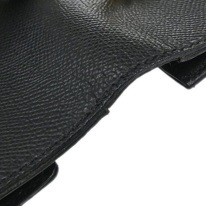 Chanel 1997-1999 Black Caviar Skin Trifold Cardholder