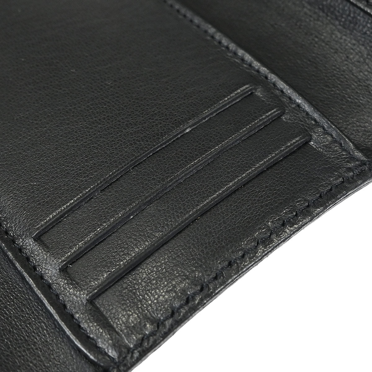 Chanel 1997-1999 Black Caviar Skin Trifold Cardholder