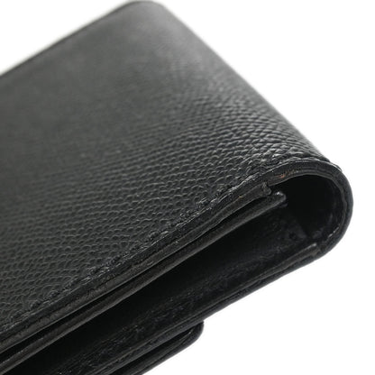 Chanel 1997-1999 Black Caviar Skin Trifold Cardholder