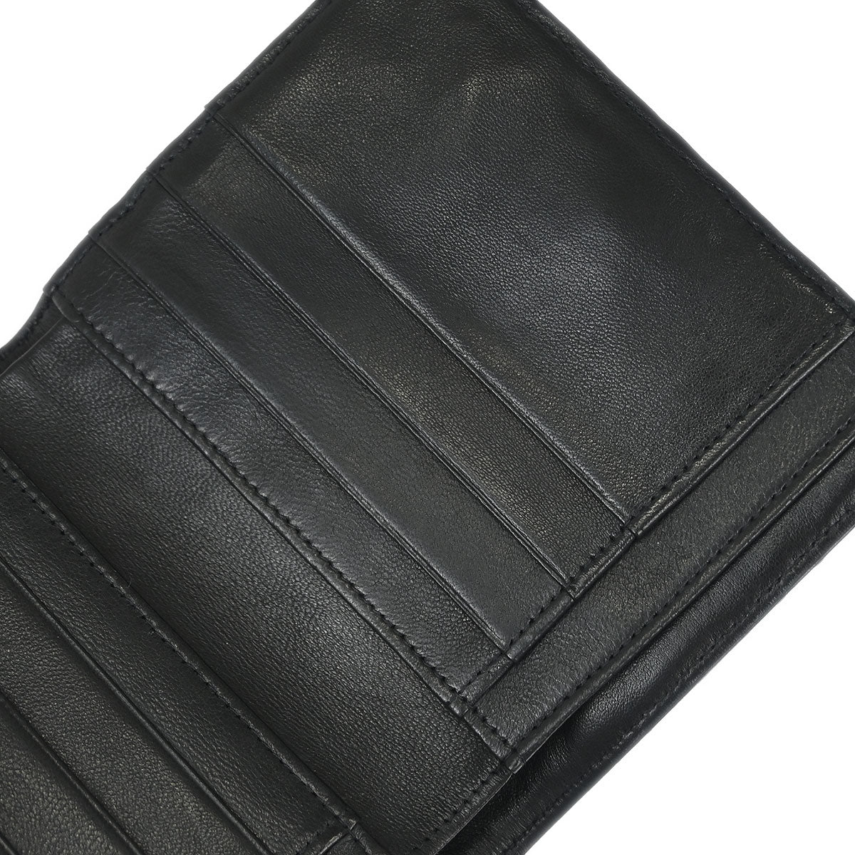 Chanel 1991-1994 Black Lambskin Bicolore Bifold Wallet