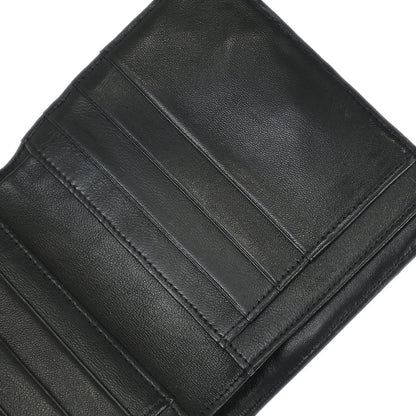 Chanel 1991-1994 Black Lambskin Bicolore Bifold Wallet