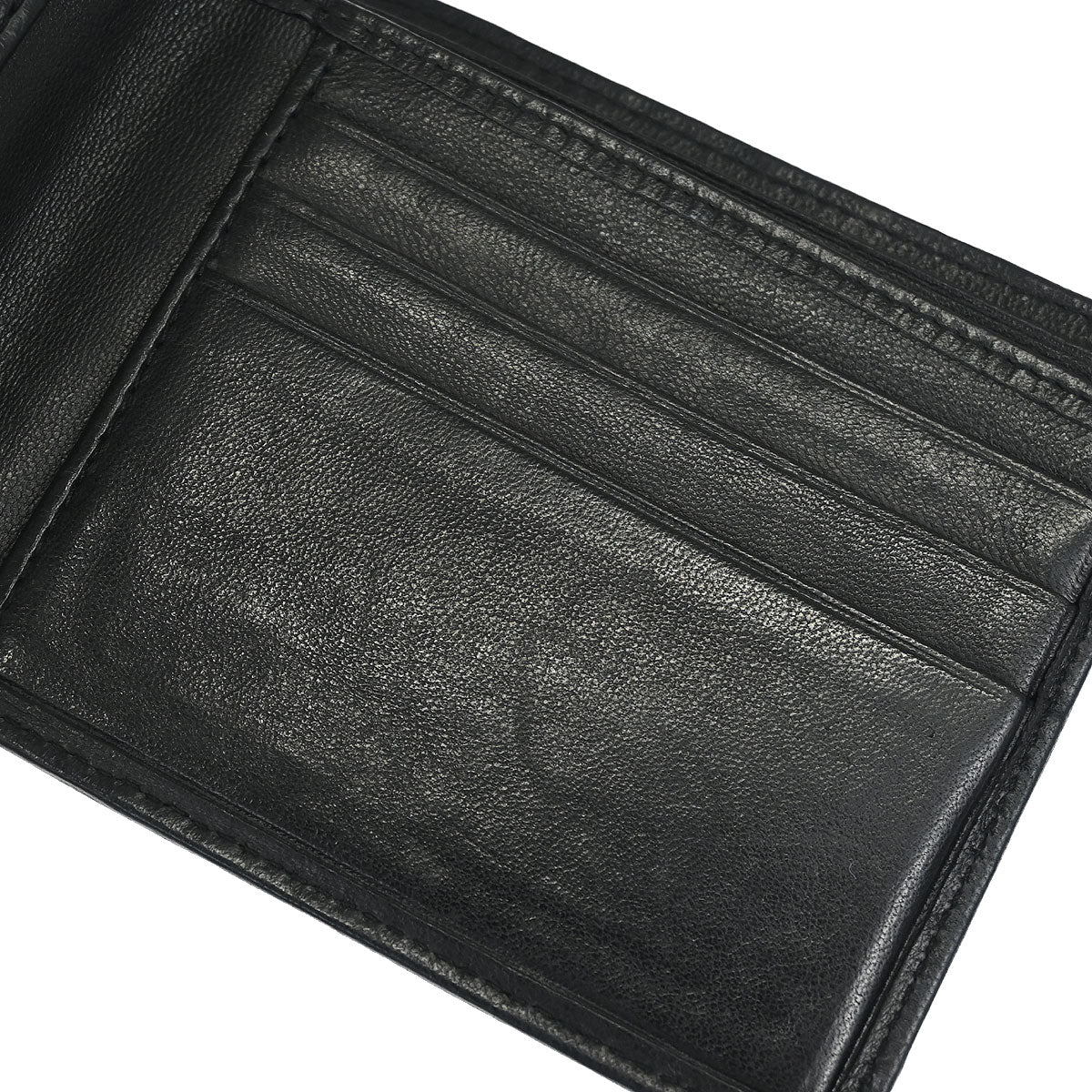 Chanel 1986-1988 Black Lambskin Bicolore Bifold Wallet