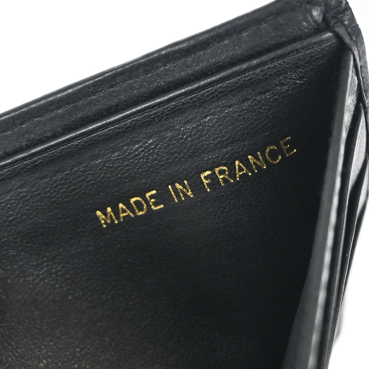 Chanel 1986-1988 Black Lambskin Bicolore Bifold Wallet