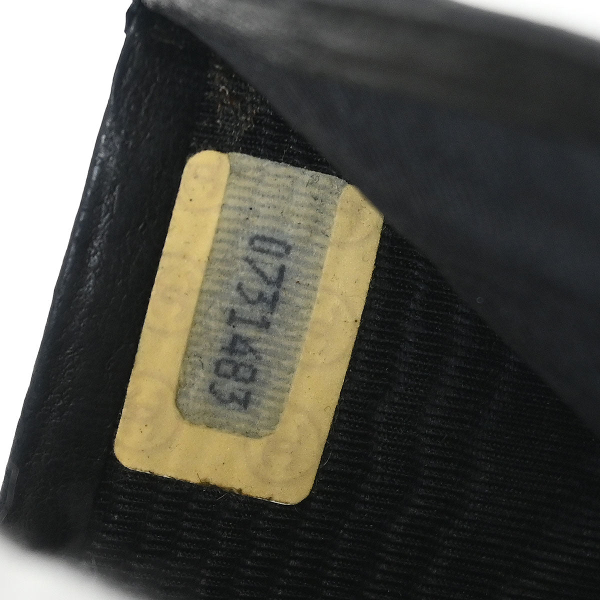 Chanel 1986-1988 Black Lambskin Bicolore Bifold Wallet