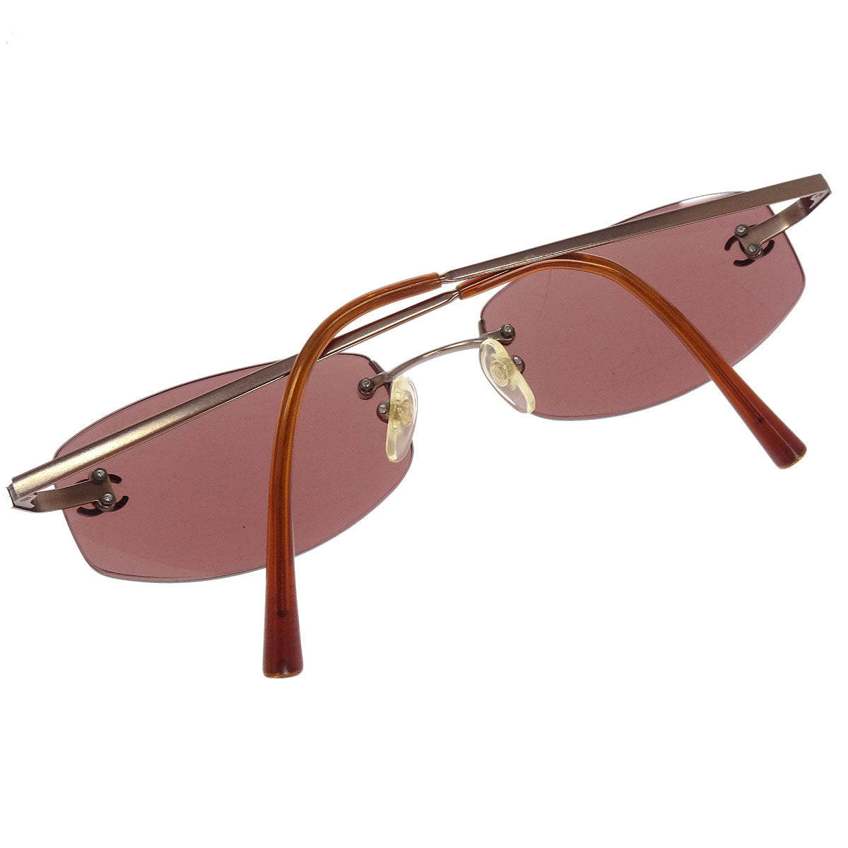 Chanel Sunglasses Eyewear Brown 54□19 130 Small Good