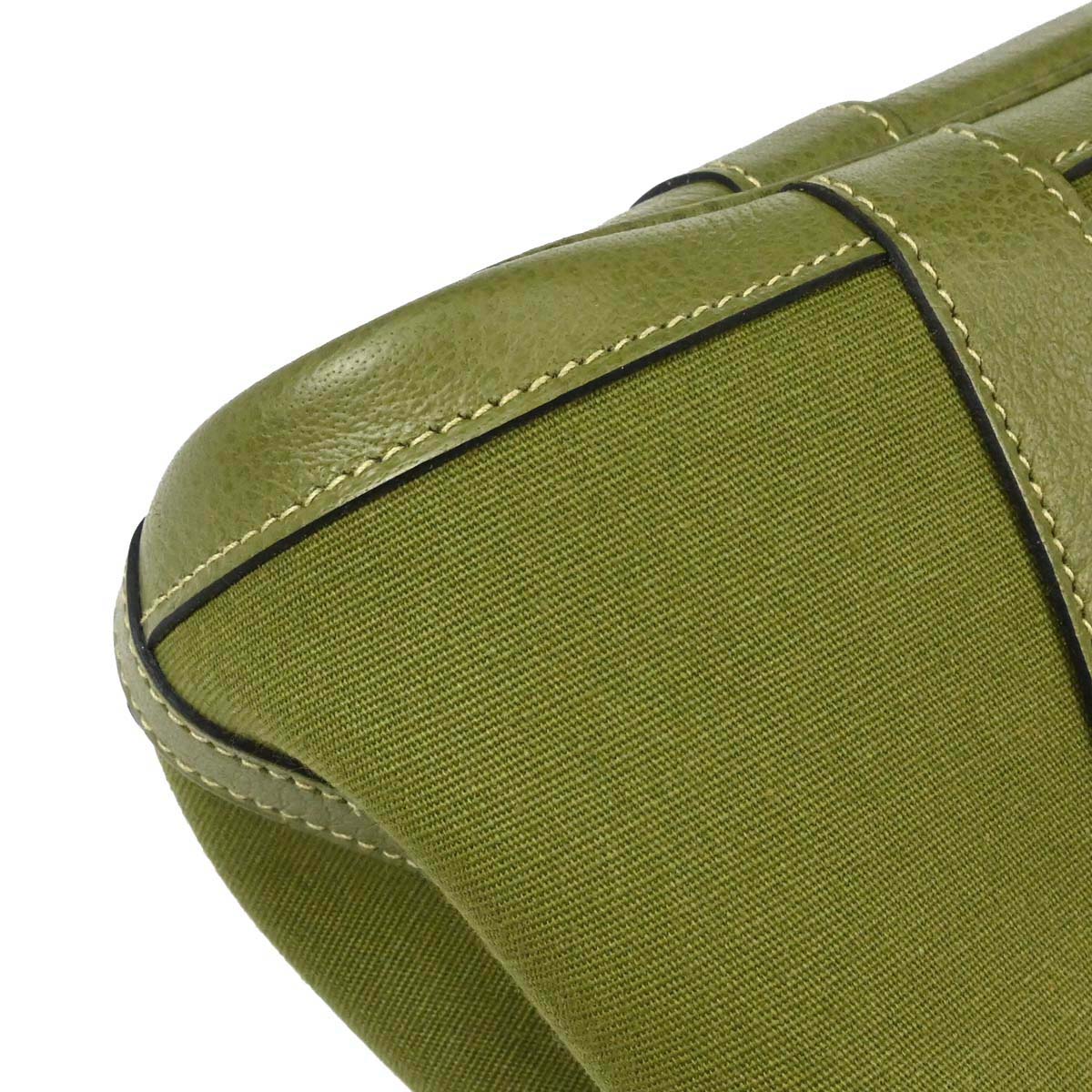 Hermes Anis Green Toile Officier Garden Party TTPM Pouch