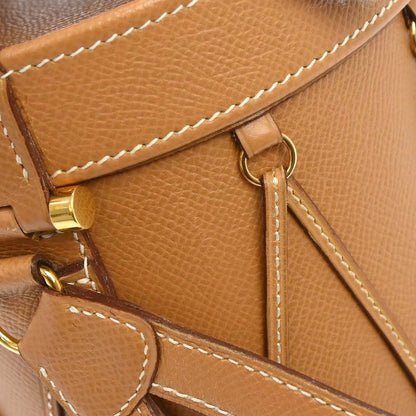 Hermes Natural Courchevel Sac Tambour Shoulder Bag