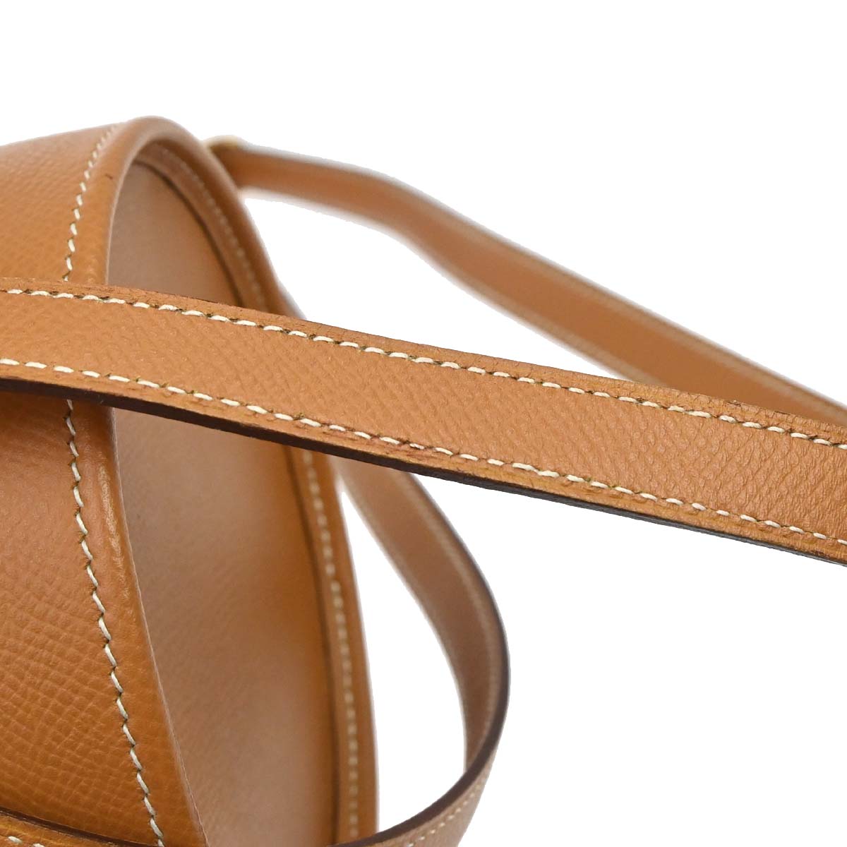 Hermes Natural Courchevel Sac Tambour Shoulder Bag