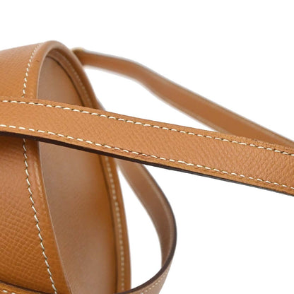Hermes Natural Courchevel Sac Tambour Shoulder Bag
