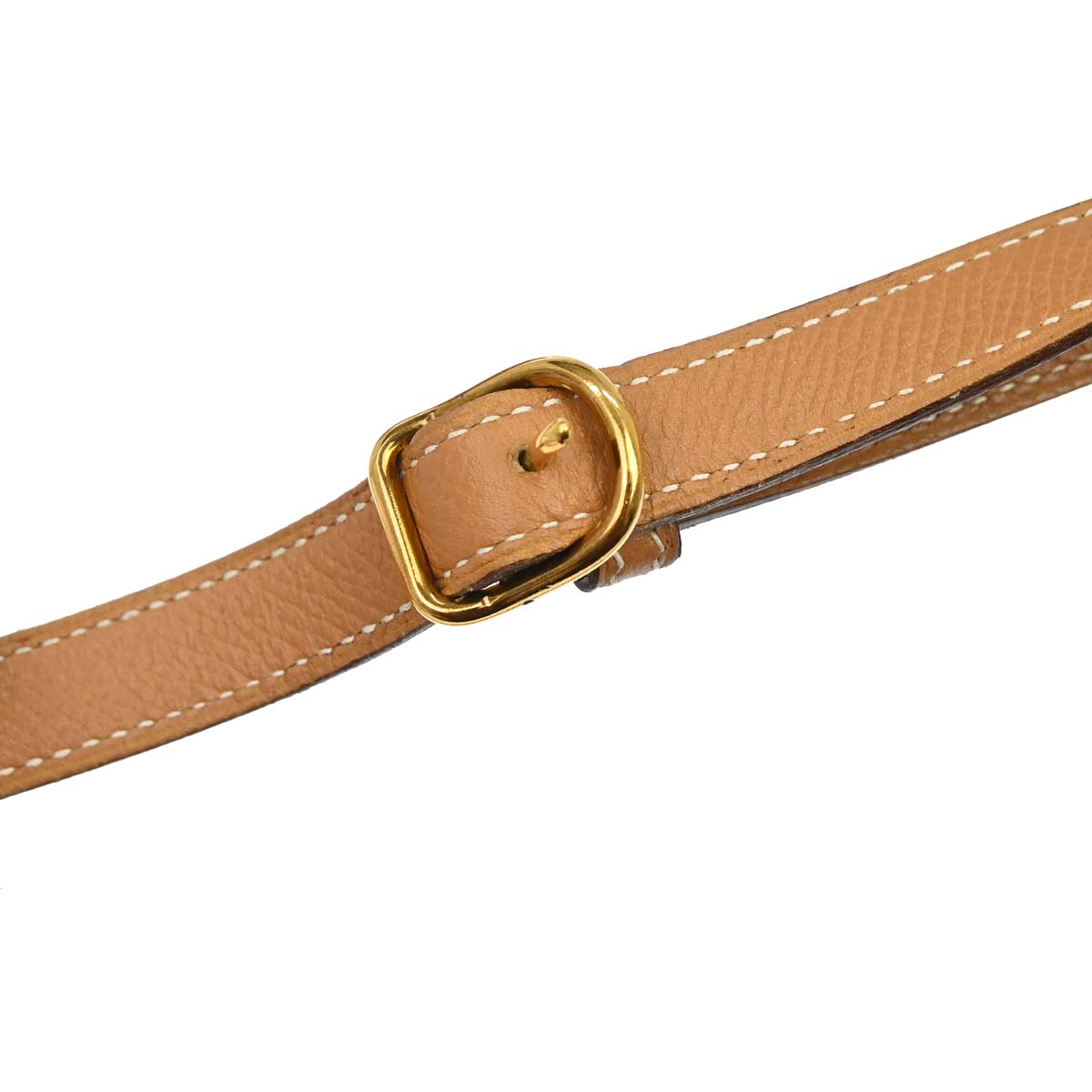 Hermes Natural Courchevel Sac Tambour Shoulder Bag