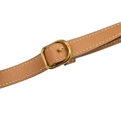 Hermes Natural Courchevel Sac Tambour Shoulder Bag