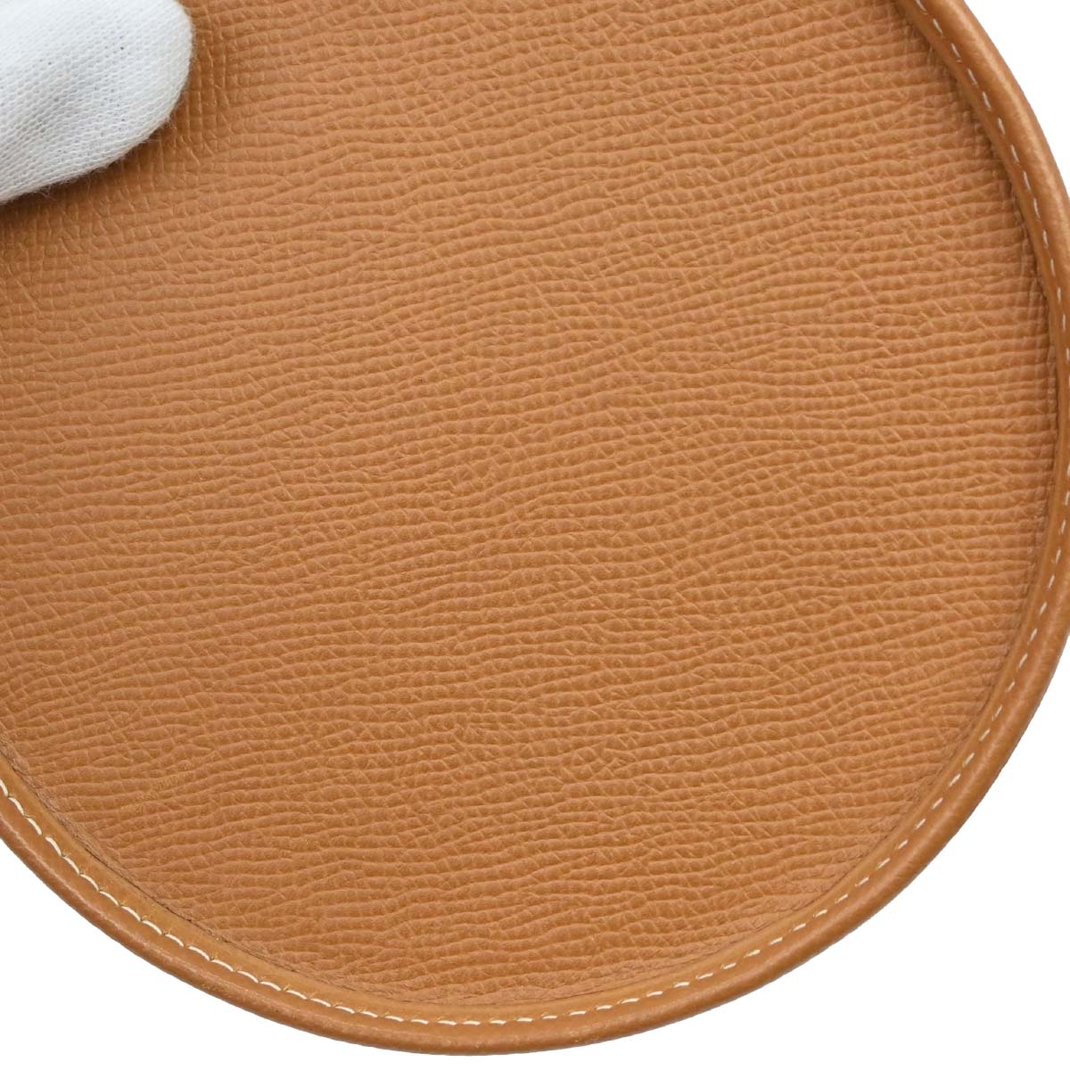 Hermes Natural Courchevel Sac Tambour Shoulder Bag