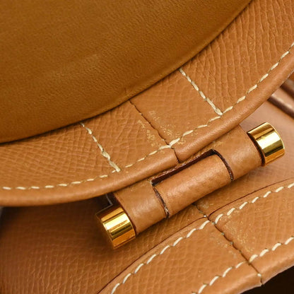 Hermes Natural Courchevel Sac Tambour Shoulder Bag