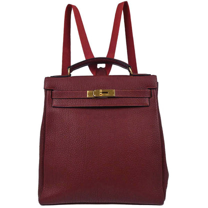 Hermes Rouge H Fjord Kelly A Dos GM Backpack