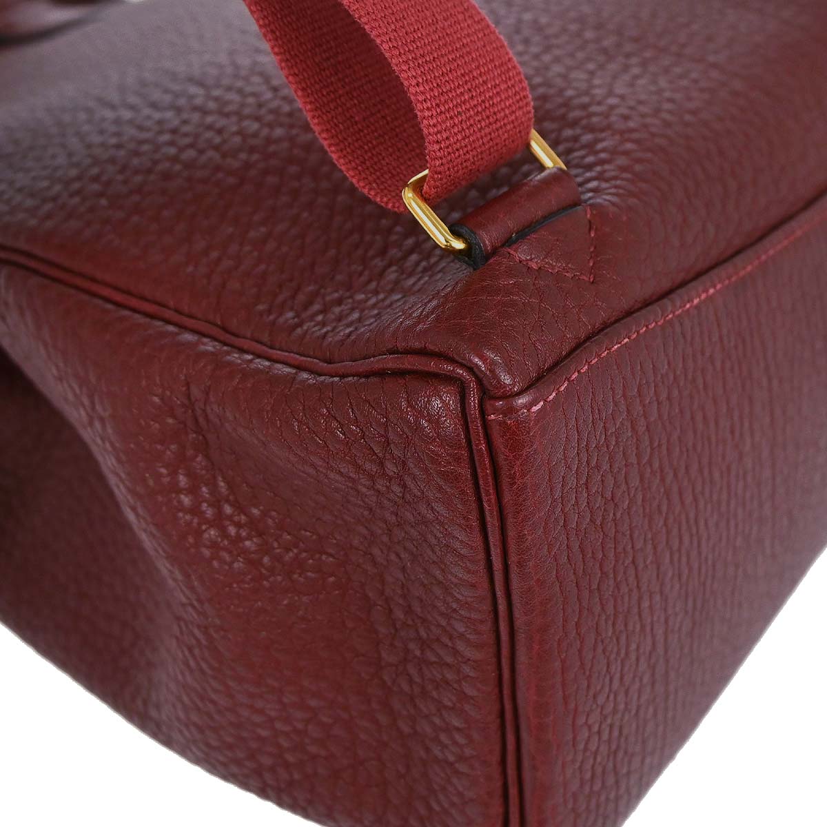 Hermes Rouge H Fjord Kelly A Dos GM Backpack