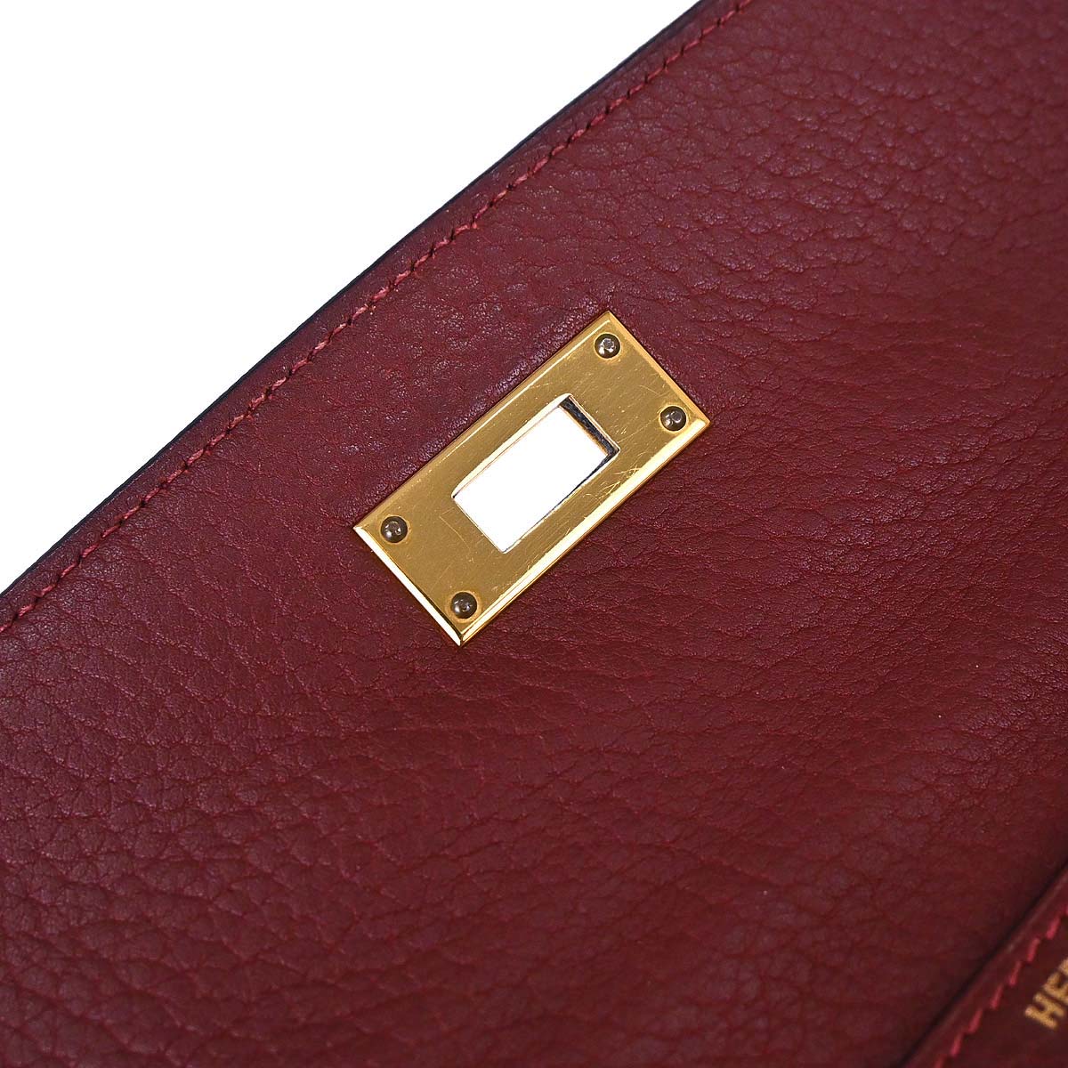 Hermes Rouge H Fjord Kelly A Dos GM Backpack