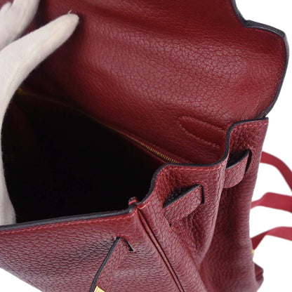Hermes Rouge H Fjord Kelly A Dos GM Backpack