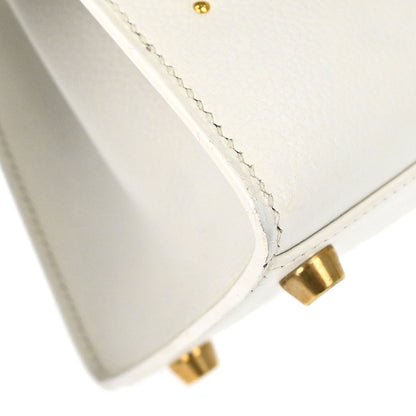 Hermes White Evercolor Kelly 20 Sellier 2way Shoulder Handbag