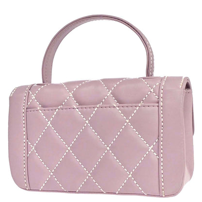 Chanel 2005-2006 Purple Calfskin Wild Stitch Handbag