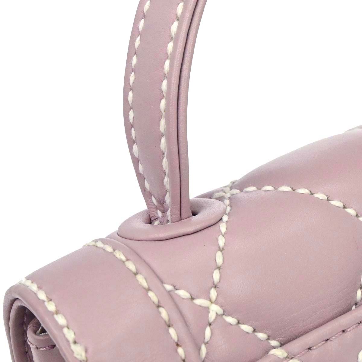 Chanel 2005-2006 Purple Calfskin Wild Stitch Handbag