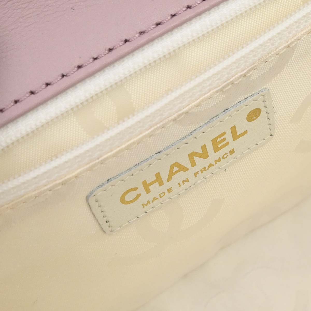 Chanel 2005-2006 Purple Calfskin Wild Stitch Handbag