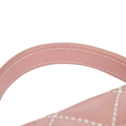 Chanel 2005-2006 Pink Calfskin Wild Stitch Handbag