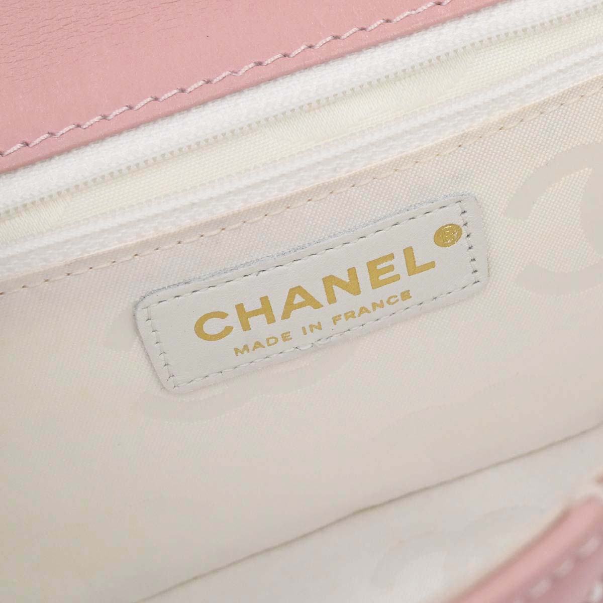Chanel 2005-2006 Pink Calfskin Wild Stitch Handbag