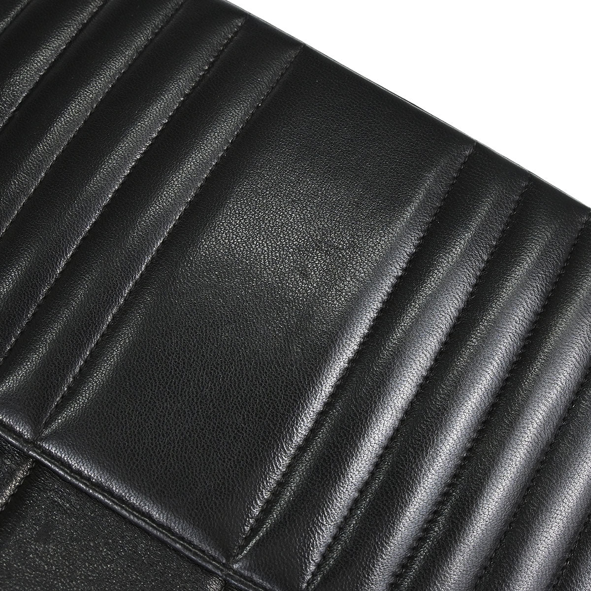 Chanel 1991-1994 Black Lambskin Mademoiselle Single Flap Shoulder Bag