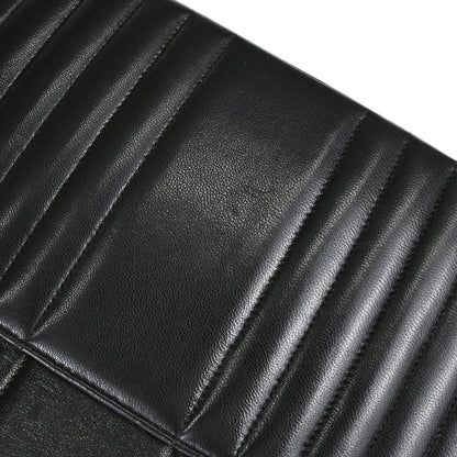 Chanel 1991-1994 Black Lambskin Mademoiselle Single Flap Shoulder Bag