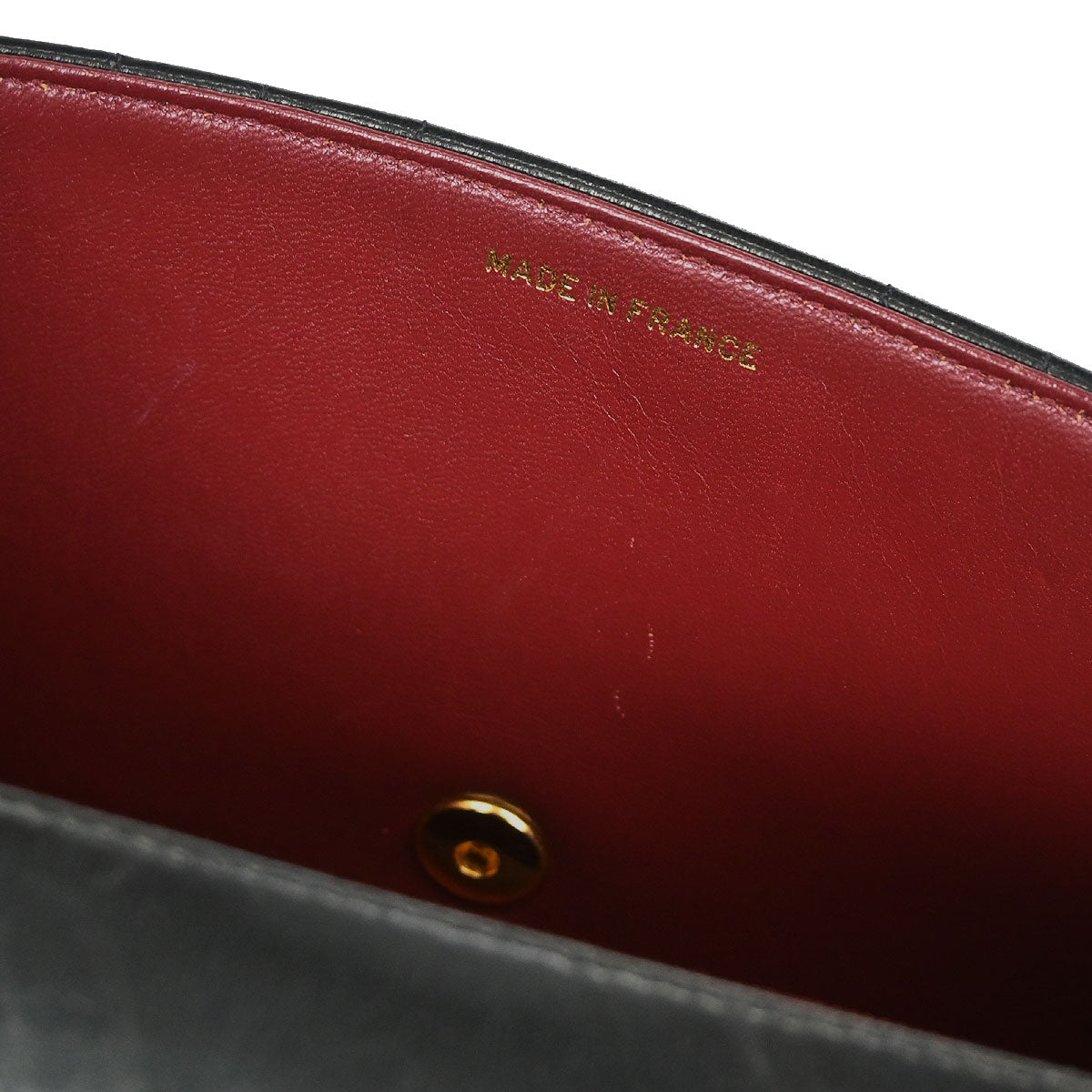 Chanel 1991-1994 Black Lambskin Mademoiselle Single Flap Shoulder Bag