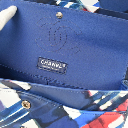 Chanel 2016-2017 Navy Lambskin Airline Medium Classic Double Flap Shoulder Bag