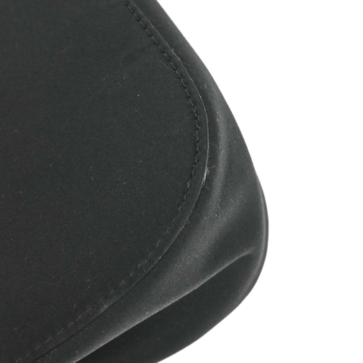 Gucci Black Satin Bamboo Handbag