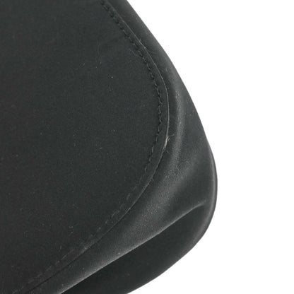 Gucci Black Satin Bamboo Handbag