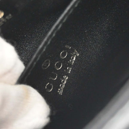Gucci Black Satin Bamboo Handbag