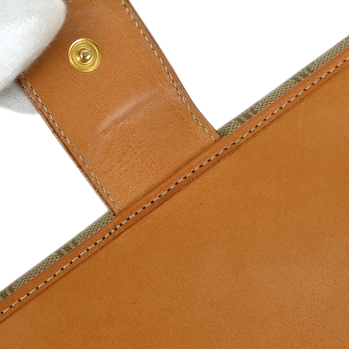 Celine Beige PVC Macadam Long Bifold Wallet