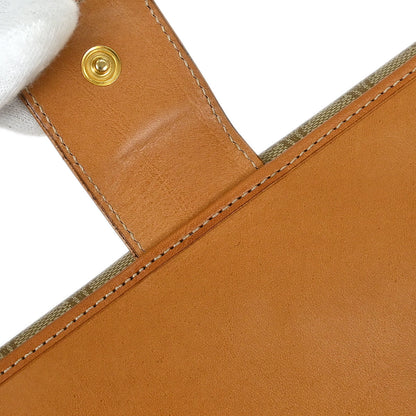 Celine Beige PVC Macadam Long Bifold Wallet