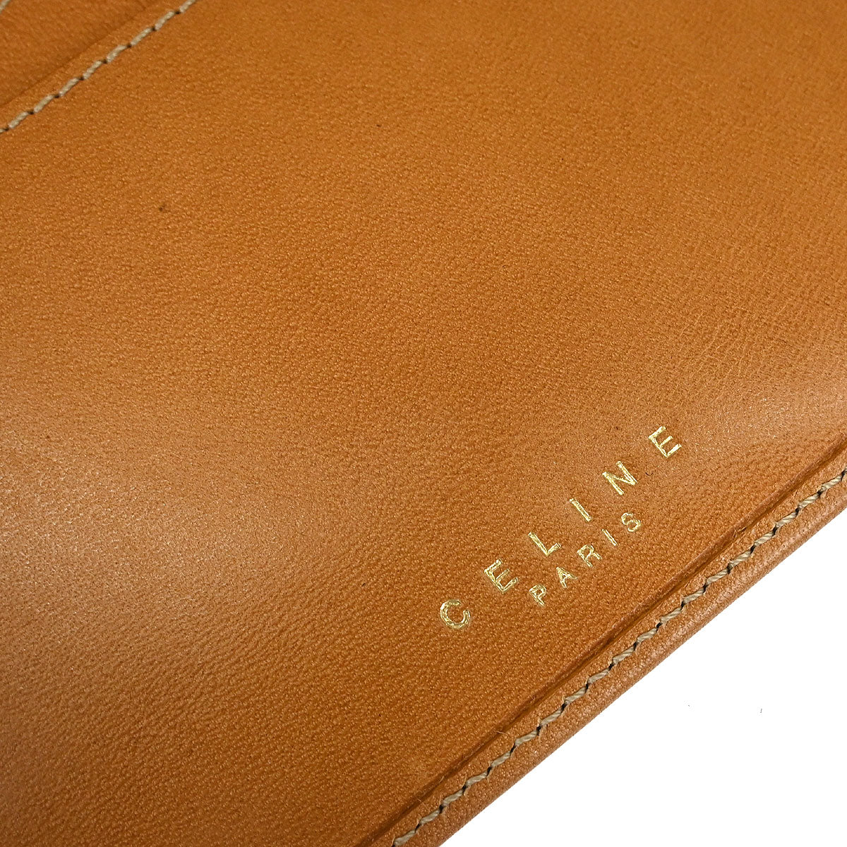 Celine Beige PVC Macadam Long Bifold Wallet