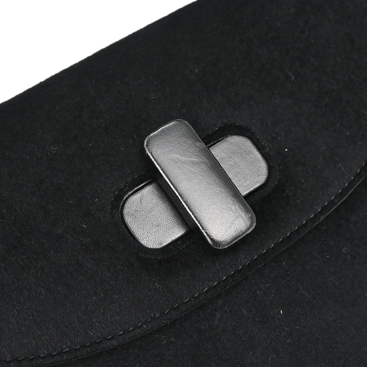 Gucci Black Felt 2way Shoulder Handbag