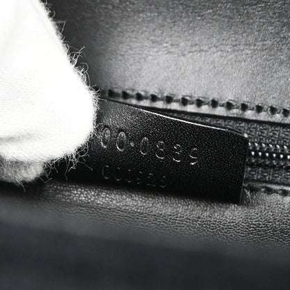 Gucci Black Felt 2way Shoulder Handbag
