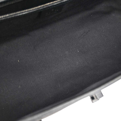 Gucci Black Bamboo GG Handbag