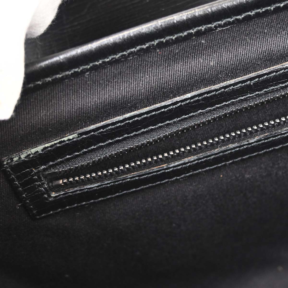 Gucci Black Bamboo GG Handbag