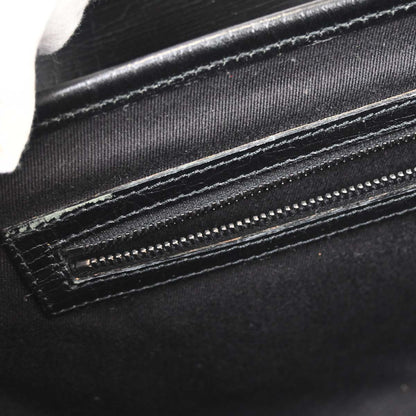 Gucci Black Bamboo GG Handbag